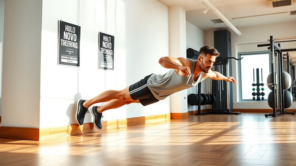proper wall push up form