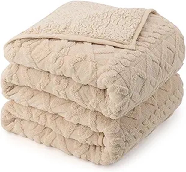 Weighted Queen Size 15lbs Sherpa Sleep Blanket