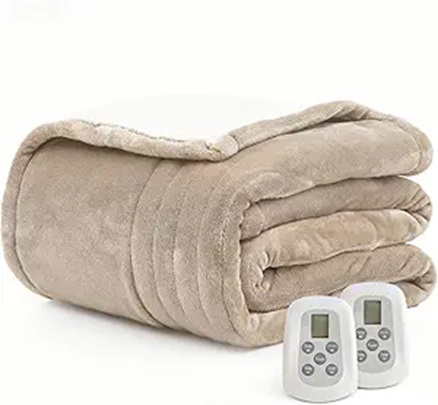 Heated Queen Size Electric Blanket with Dual Controls