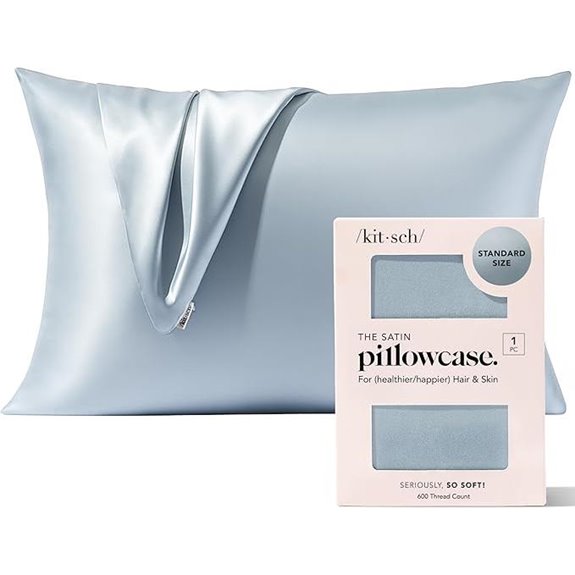 Kitsch Satin Pillowcase with Zipper Queen Size