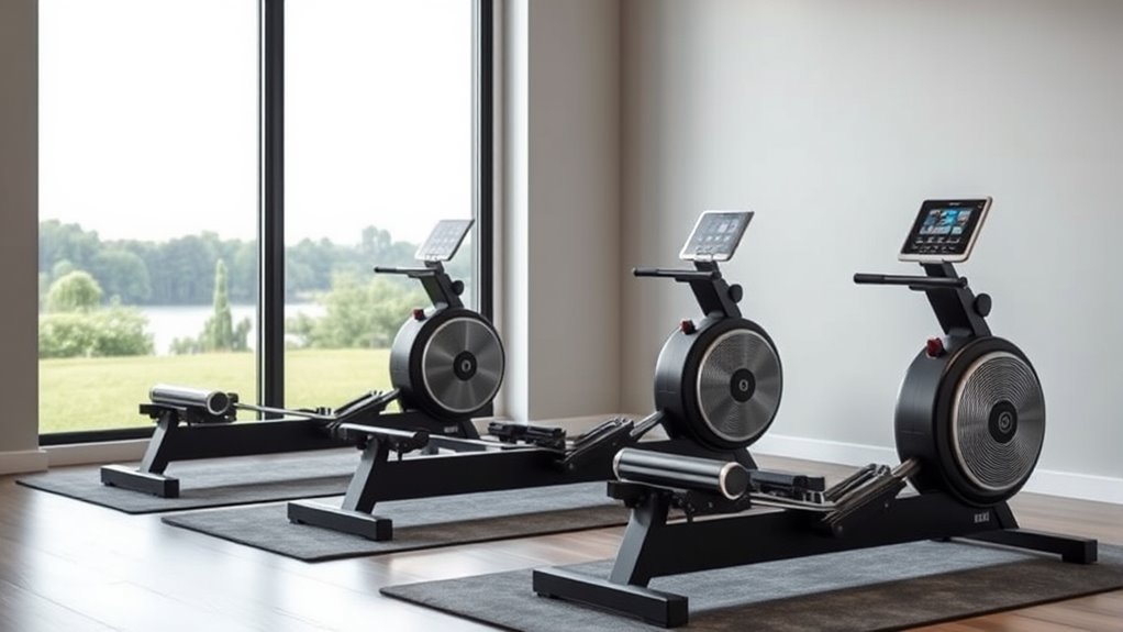 quiet customizable space efficient rowing