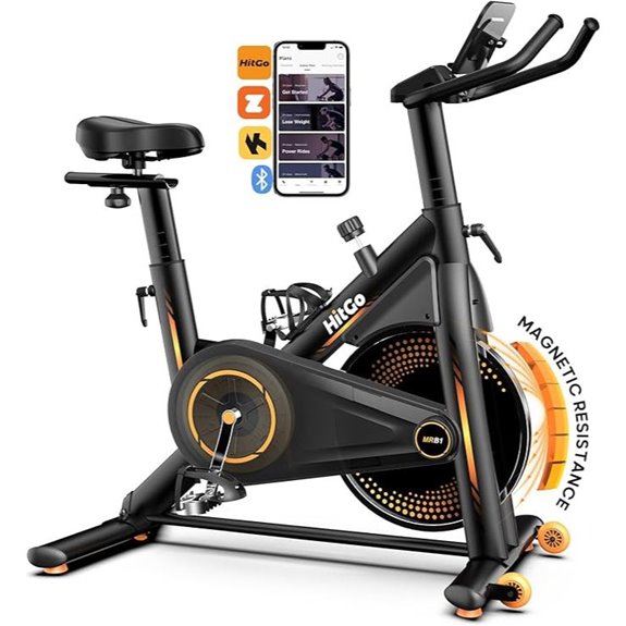 Magnetic Exercise Bike with App Connectivity and Quiet Drive