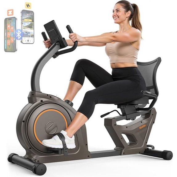 Niceday Recumbent Exercise Bike with App & Heart Rate