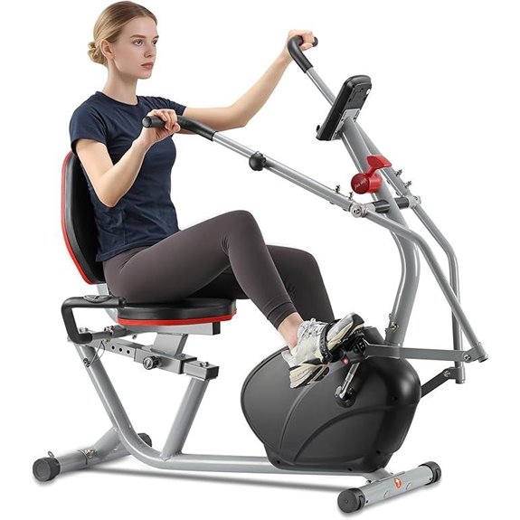 recumbent bike with arms