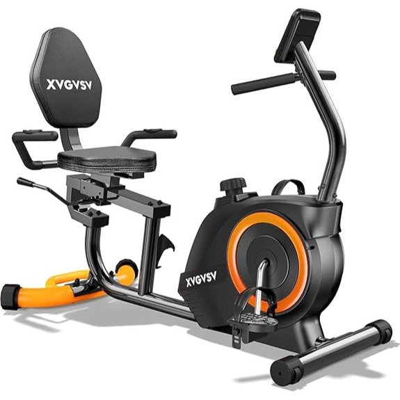 Recumbent Exercise Bike with Resistance & LCD Display