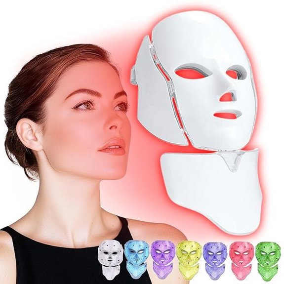 red light facial mask