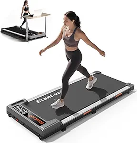 Walking Pad Treadmill with Remote Control and LED Display