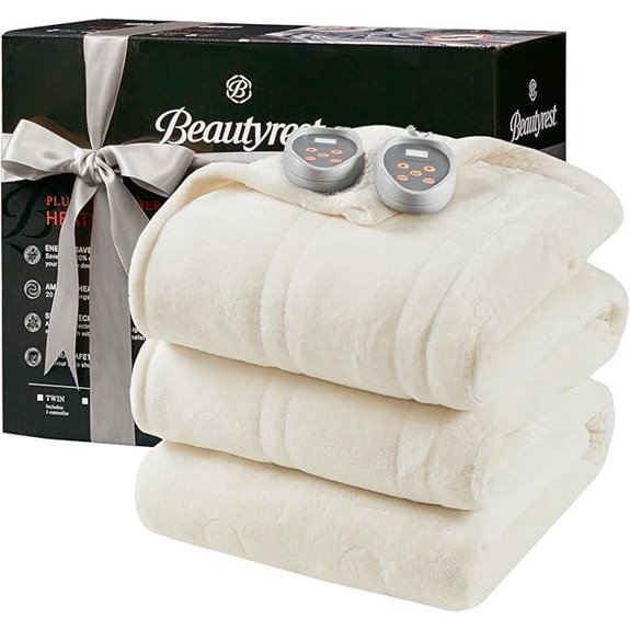 Beautyrest Heated Blanket Reversible Plush King Size