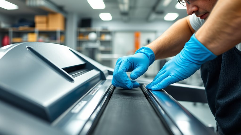 scheduled treadmill maintenance routine