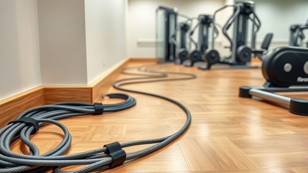 secure equipment and cables