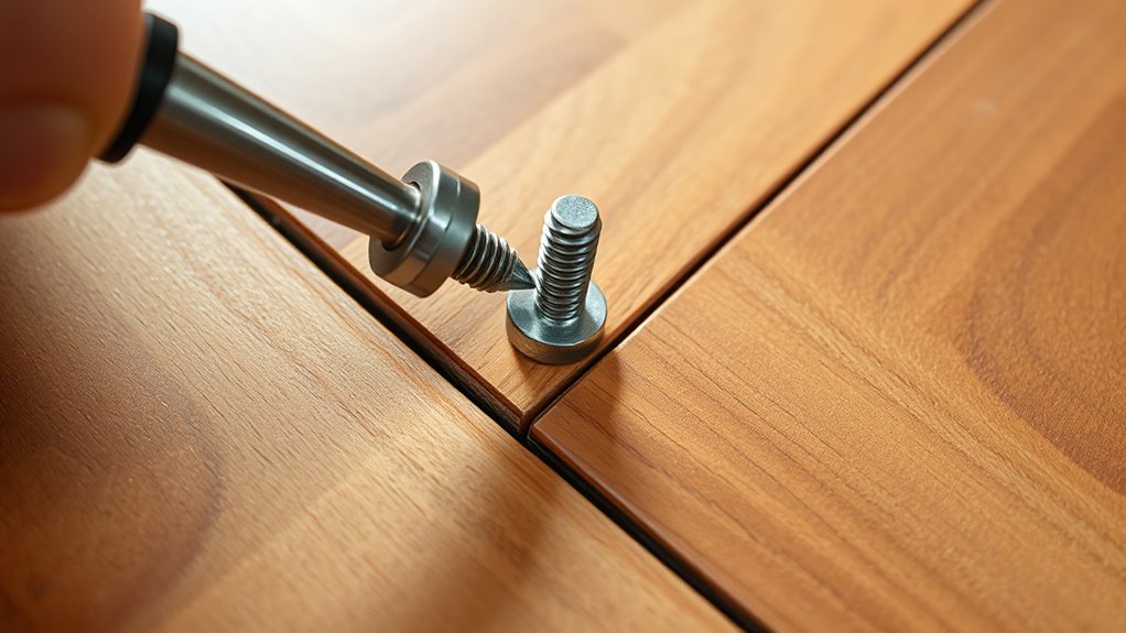 secure loose floor panels