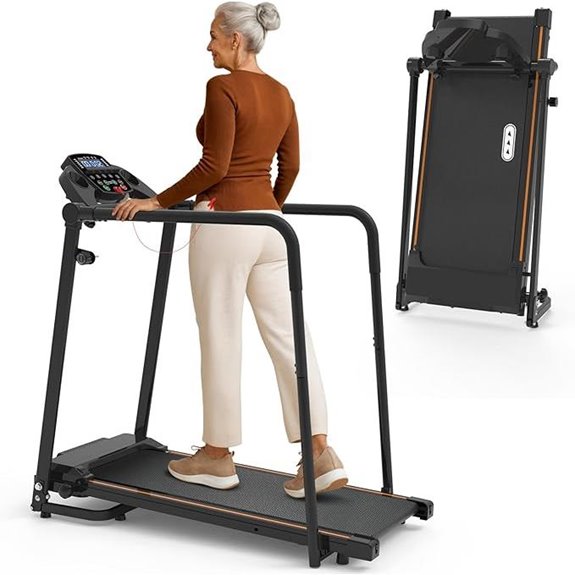 Redliro Walking Treadmill for Seniors with Handrails