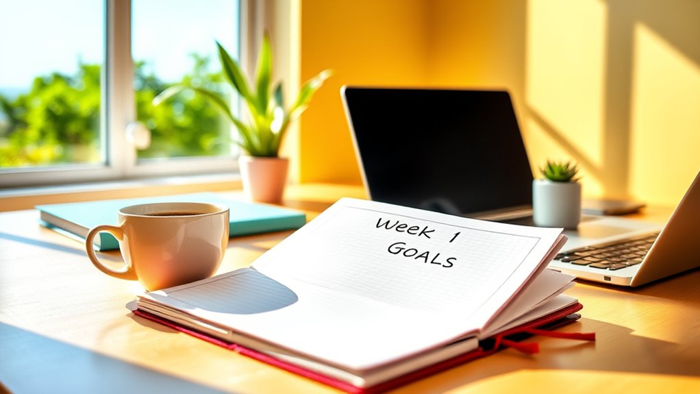 set specific weekly goals