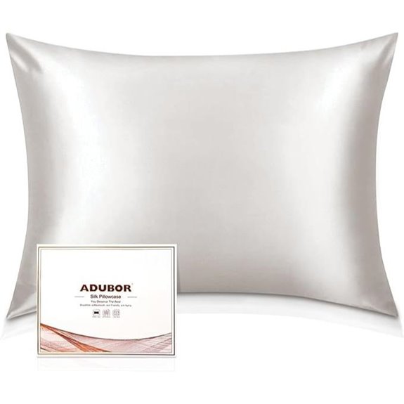 Adubor 100% Mulberry Silk Pillowcase (20x26)