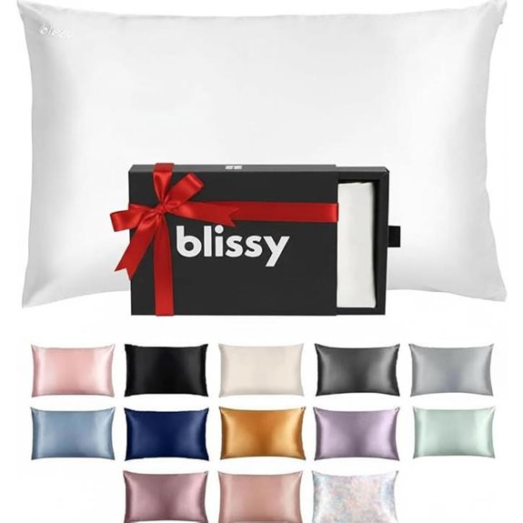 Blissy Silk Pillowcase 100% Mulberry Silk for Hair & Skin