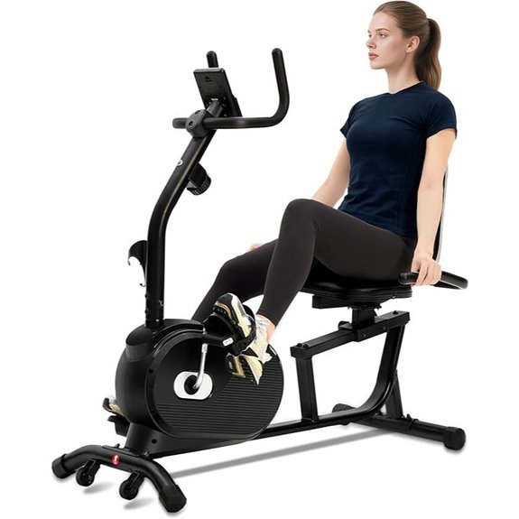 ECHANFIT Recumbent Exercise Bike with Smart App