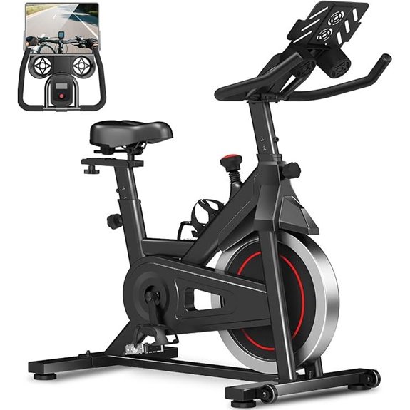 Cursor Fitness Exercise Bike with App and Comfortable Seat