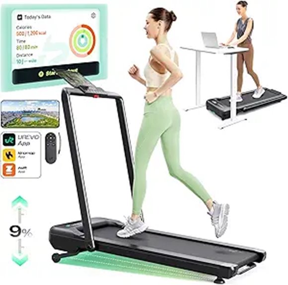 Smart Treadmill with Incline App and Music