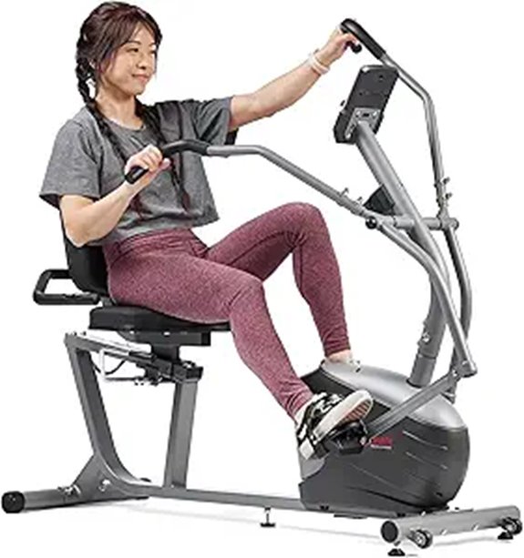 Sunny Health & Fitness Smart Recumbent Bike