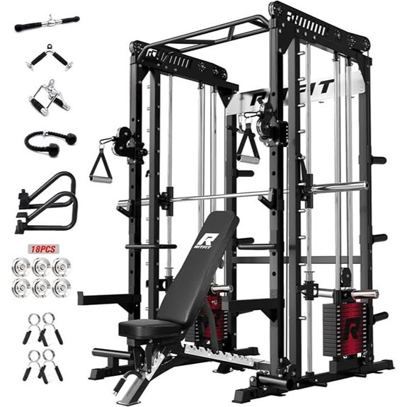 RitFit M1 Pro Smith Machine Power Cage Set