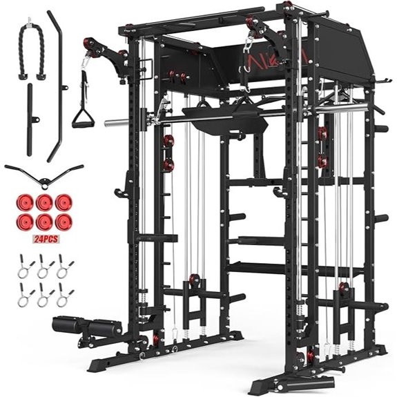 Mikolo Smith Machine & Power Cage with Attachments