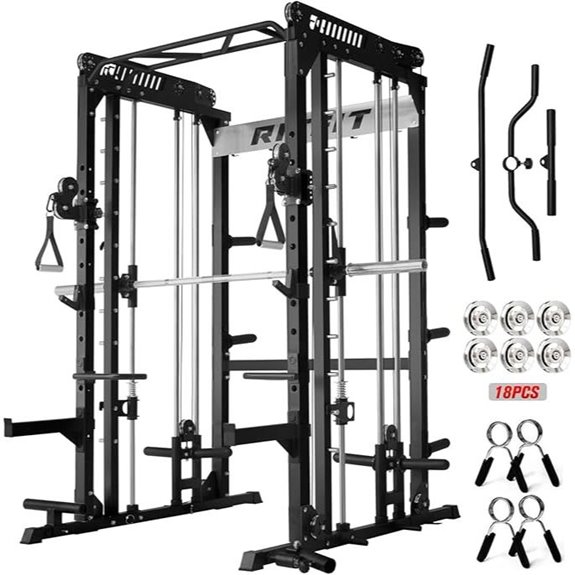 RitFit M1 & M1 Pro Smith Machine with Crossover