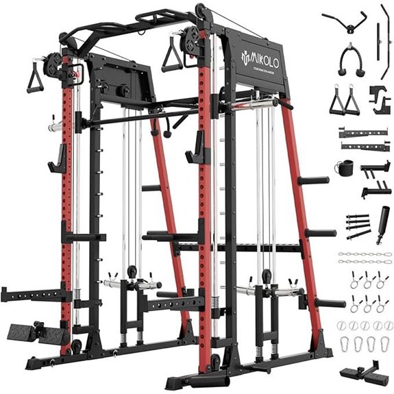 Mikolo Smith Machine with Lat Pull and Crossover