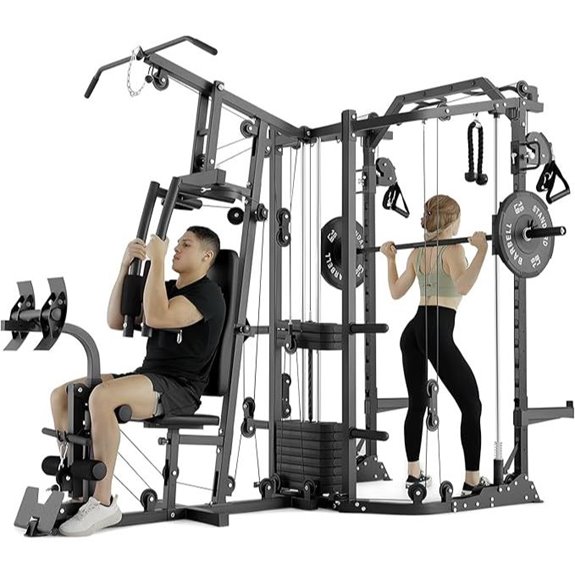 GMWD SmithΔ Power Cage & Home Gym System