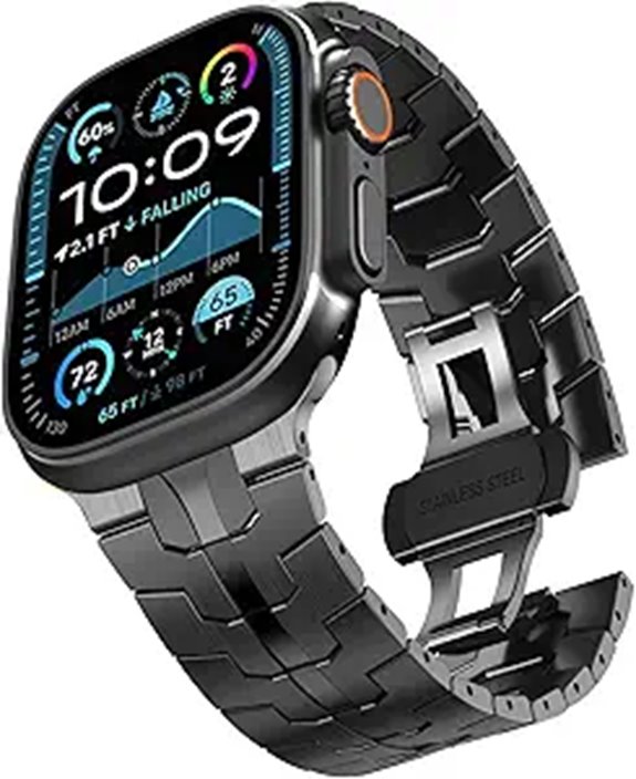 CHANCHY Stainless Steel Apple Watch Band 8+1