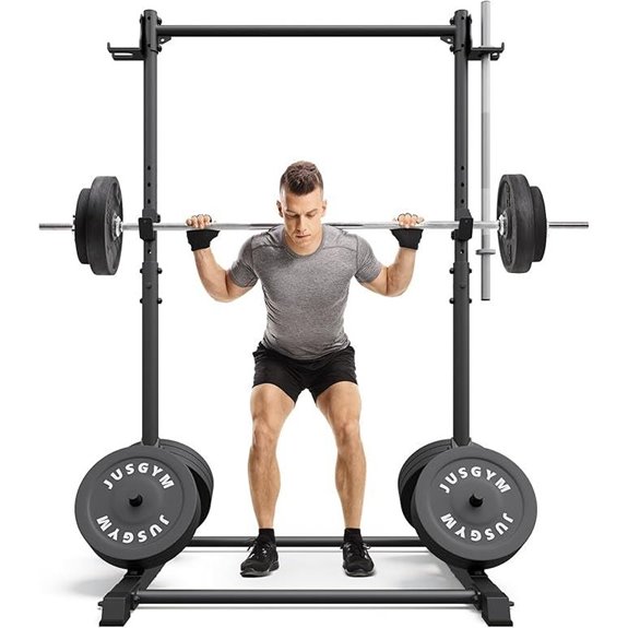 Heavy Duty Squat Rack with Pull Up Bar