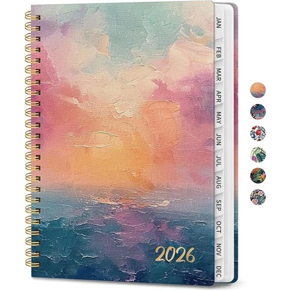 2026 Aesthetic Weekly/Monthly Planner with Pocket