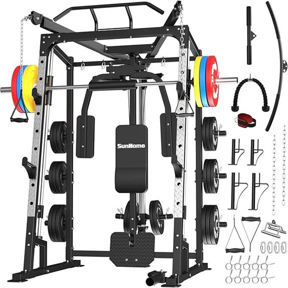 SunHome Smith Machine Power Cage and Cable System