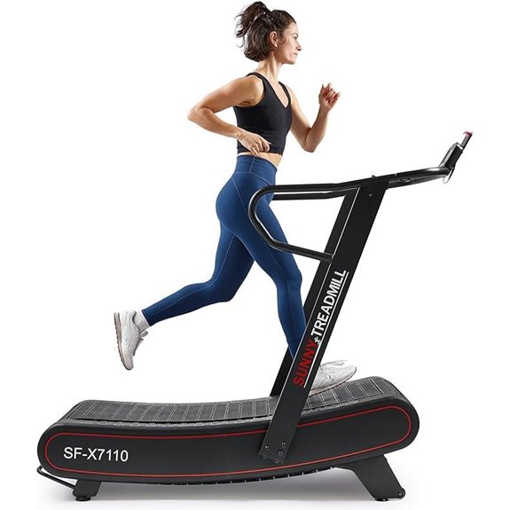 Sunny Health & Fitness Manual Treadmill with Magnetic Assistance
