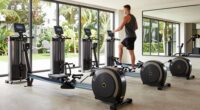 top tall user rowing machines