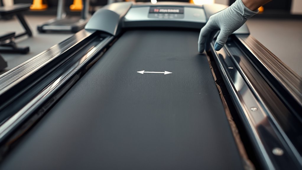 treadmill belt misalignment signs