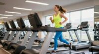treadmill speed workout session