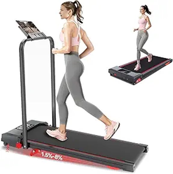 Walking Pad Treadmill with Handle and Incline