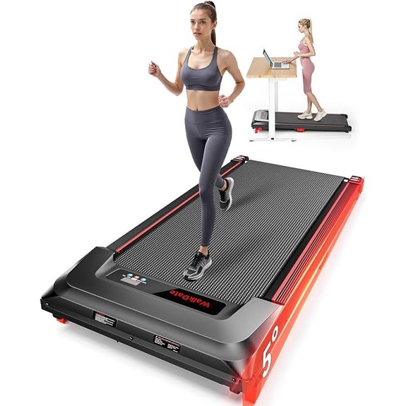 Walking Pad Treadmill with Remote and LED Display