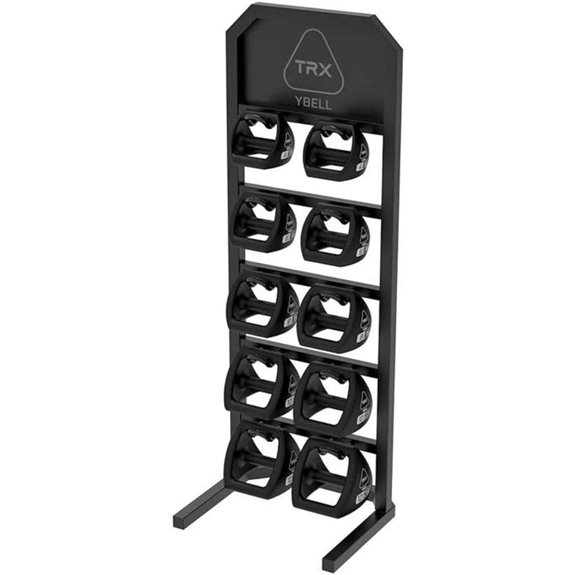 TRX YBell Neoprene Kettlebell Set with Rack