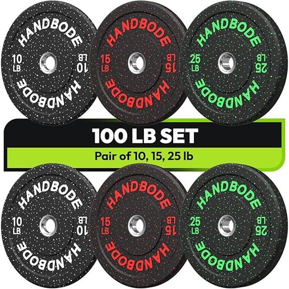 2-Inch Bumper Plates Set for Weightlifting