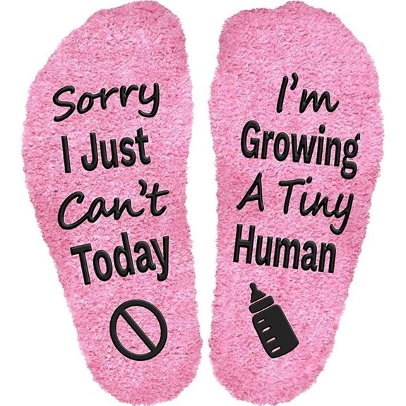 Sorry I Can't Today Pregnancy Socks for Expecting Moms