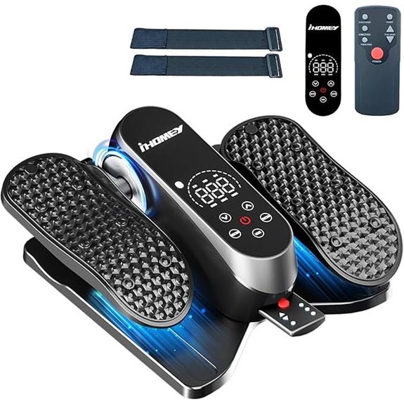 Under Desk Elliptical Machine with Monitor and Remote