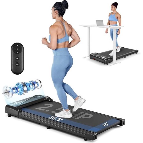 under desk treadmill with remote