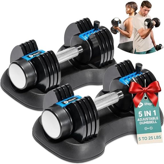 versatile 5 in 1 dumbbell