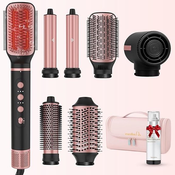 7-in-1 Hair Styling Tool with Heat Settings and Travel Bag