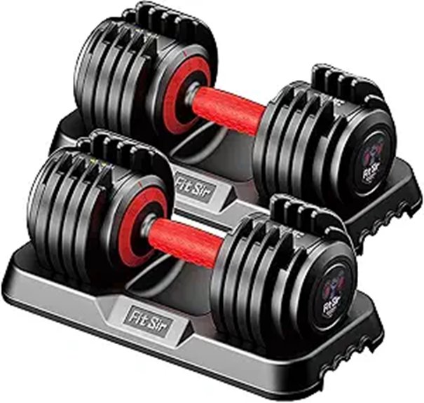 Adjustable 10-in-1 Dumbbell Set with Speed Adjustment