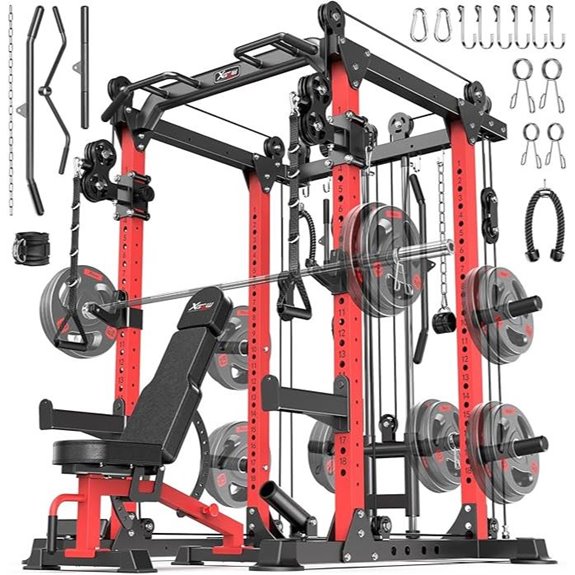Multi-Function Power Rack with Attachments