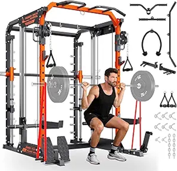 YOLEO Multi-Functional Smith Machine & Power Rack
