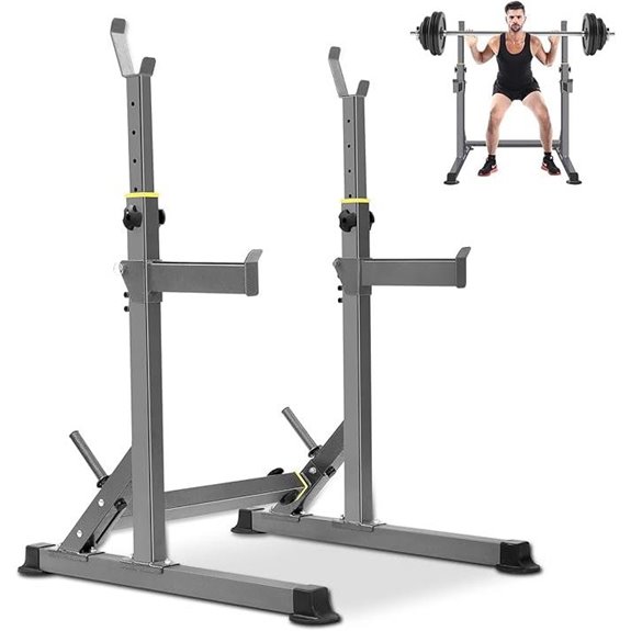 Adjustable Multi-Function Squat Rack for Home Gym