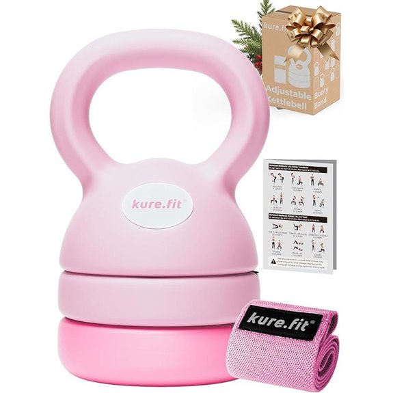 Adjustable Kettlebell Set with Booty Band